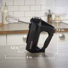 Load image into Gallery viewer, BLACK+DECKER 6-Speed Hand Mixer with 5 Attachments & Storage Case, MX3200B